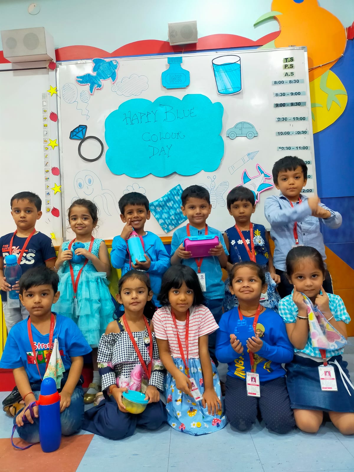 Activity on Blue Colour Day