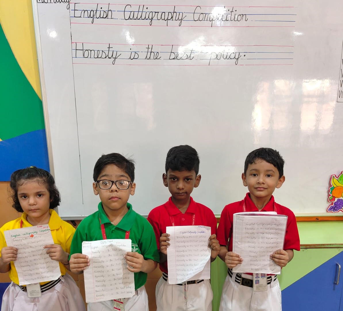 Hindi And English Calligraphy
