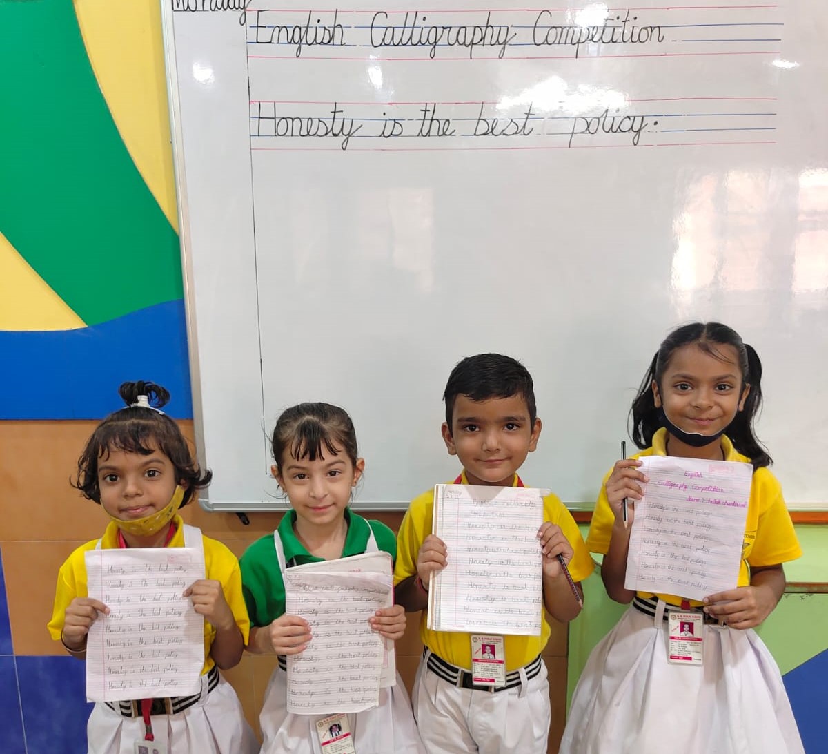 Hindi And English Calligraphy