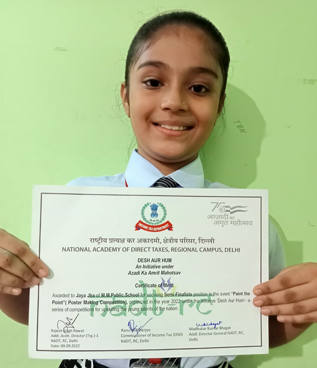 Position in Semi-final in Painting Competition