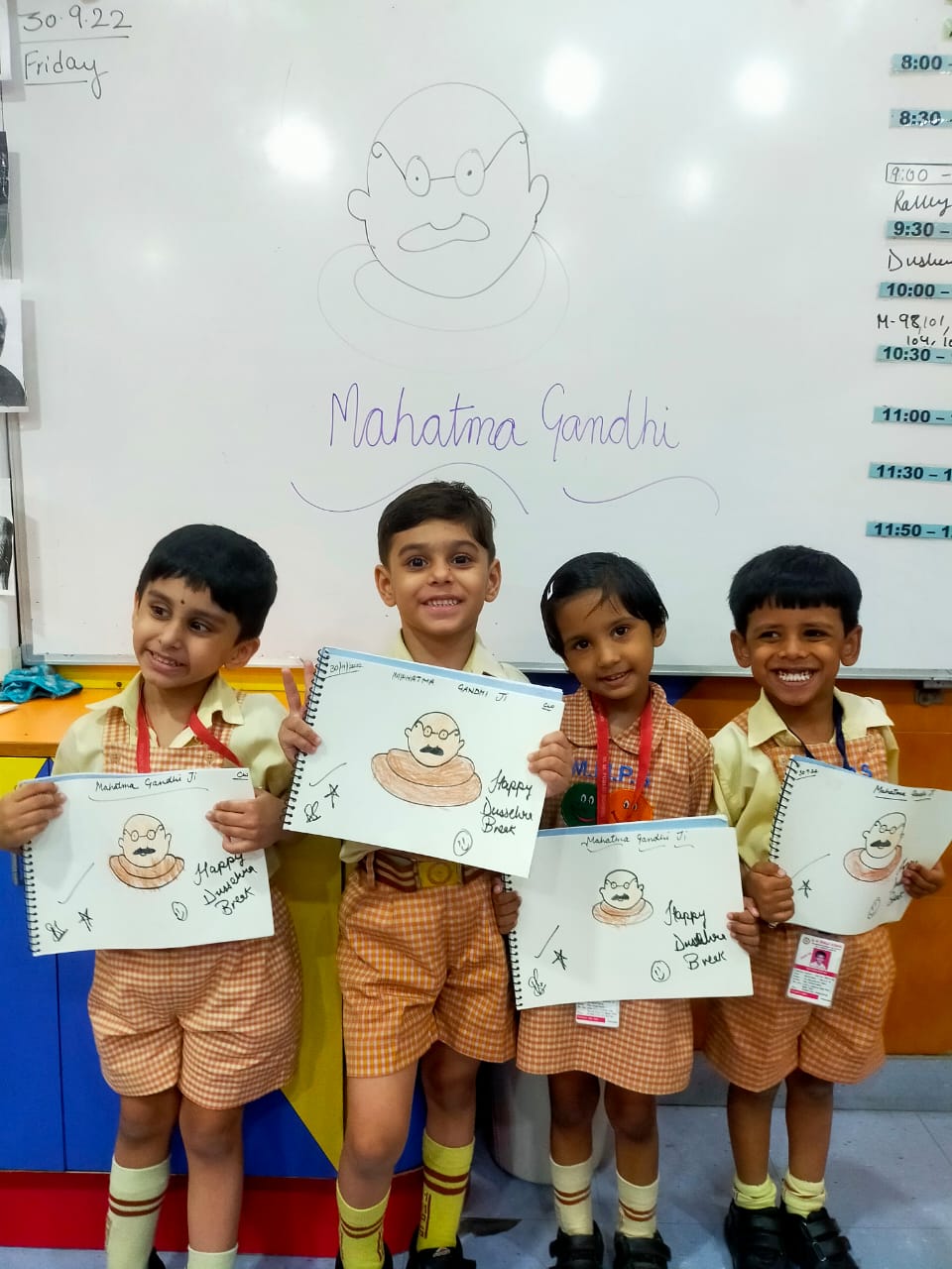 Gandhi Jayanti Celebration by Pre-Primary Kids