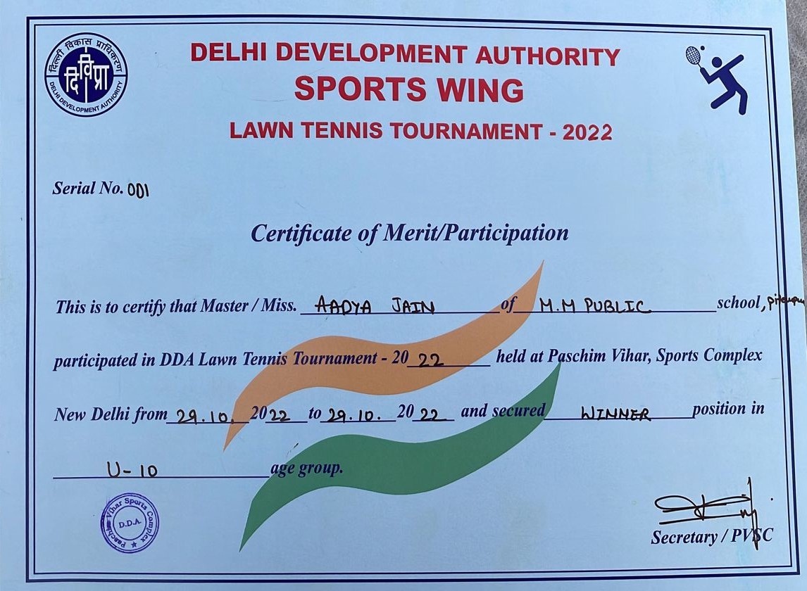 Achievement in Lawn Tennis