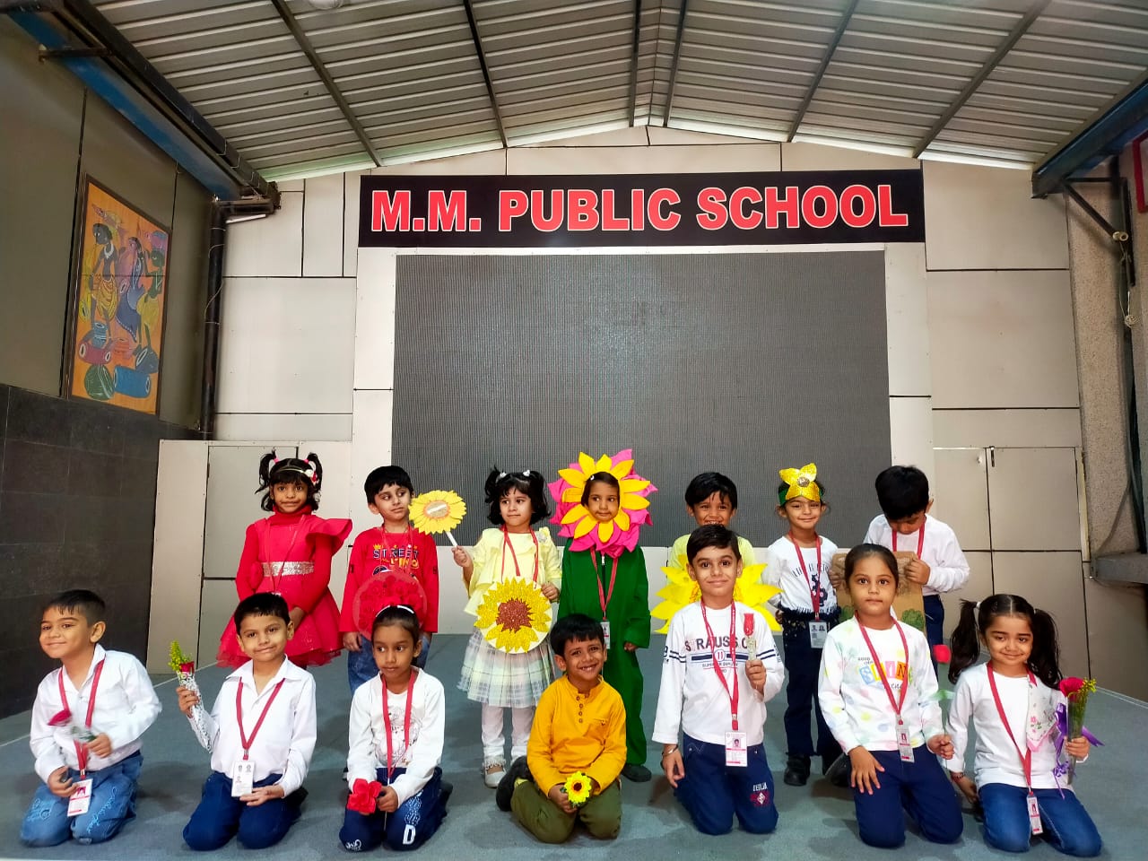 Flowers Day Celebration by pre-primary kids