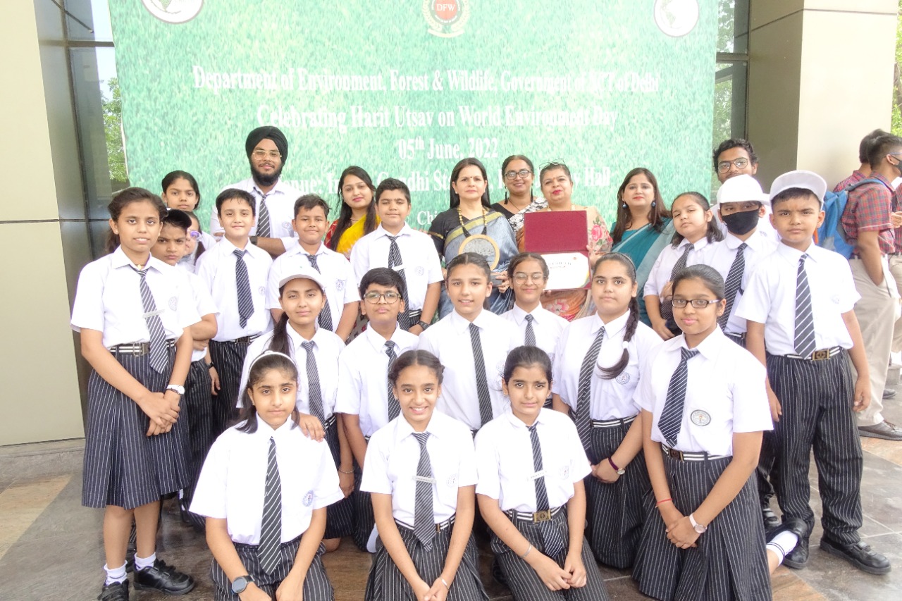 BEST ECO CLUB AWARD 2022 by Ministry of Environment, Forest & Wildlife, Govt. of NCT Delhi