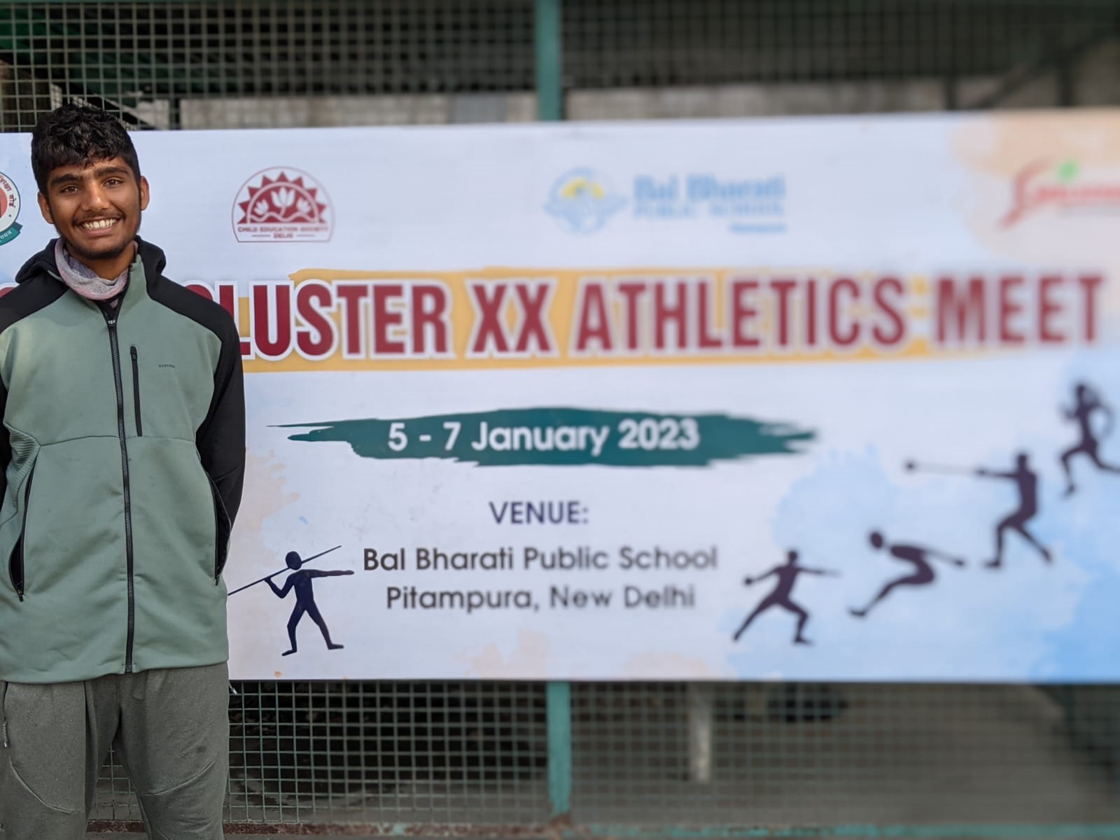 Achievement at CBSE level in Athletics Competition