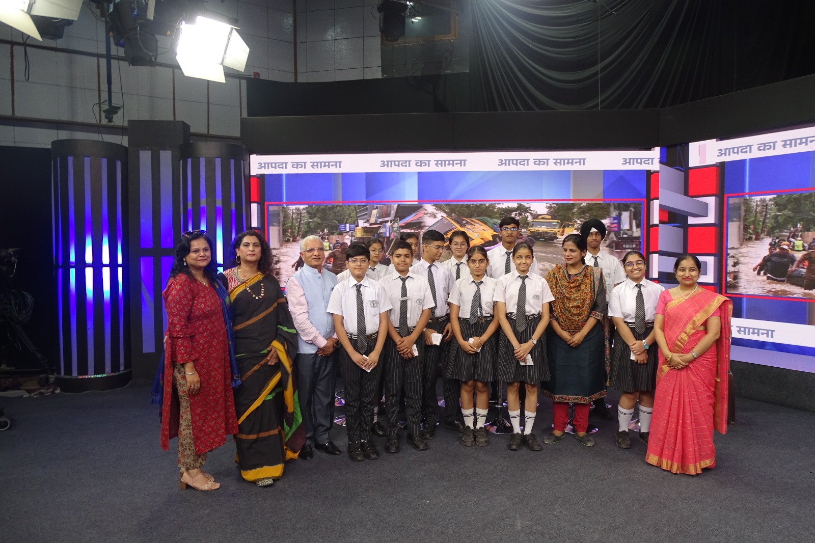 MMPians at  National Television  on  Disaster Management program 'Aapda Ka Saamna '
