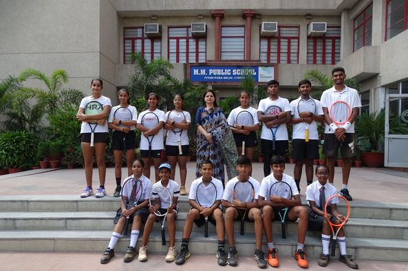Exemplary achievement in Zonals in Tennis.