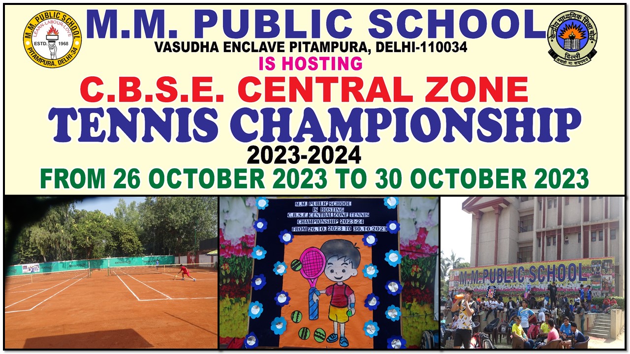 CBSE  CENTRAL ZONE  TENNIS CHAMPIONSHIP 2023(DELHI REGION)