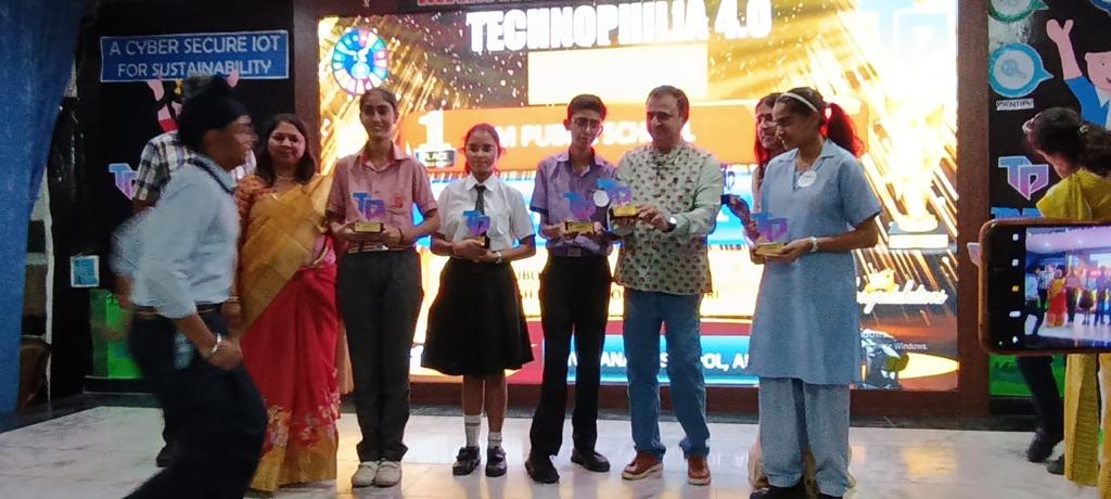 Exemplary achievement in Inter-School competitions - 'Technophilia 4.0'organized by Mamta Modern School.