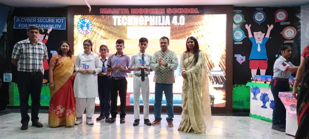 Exemplary achievement in Inter-School competitions - 'Technophilia 4.0'organized by Mamta Modern School.