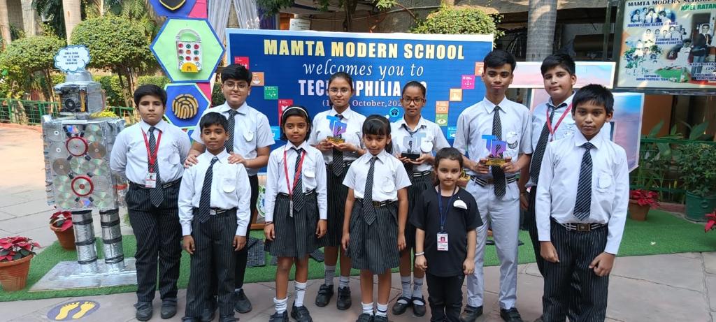 Exemplary achievement in Inter-School competitions - 'Technophilia 4.0'organized by Mamta Modern School.