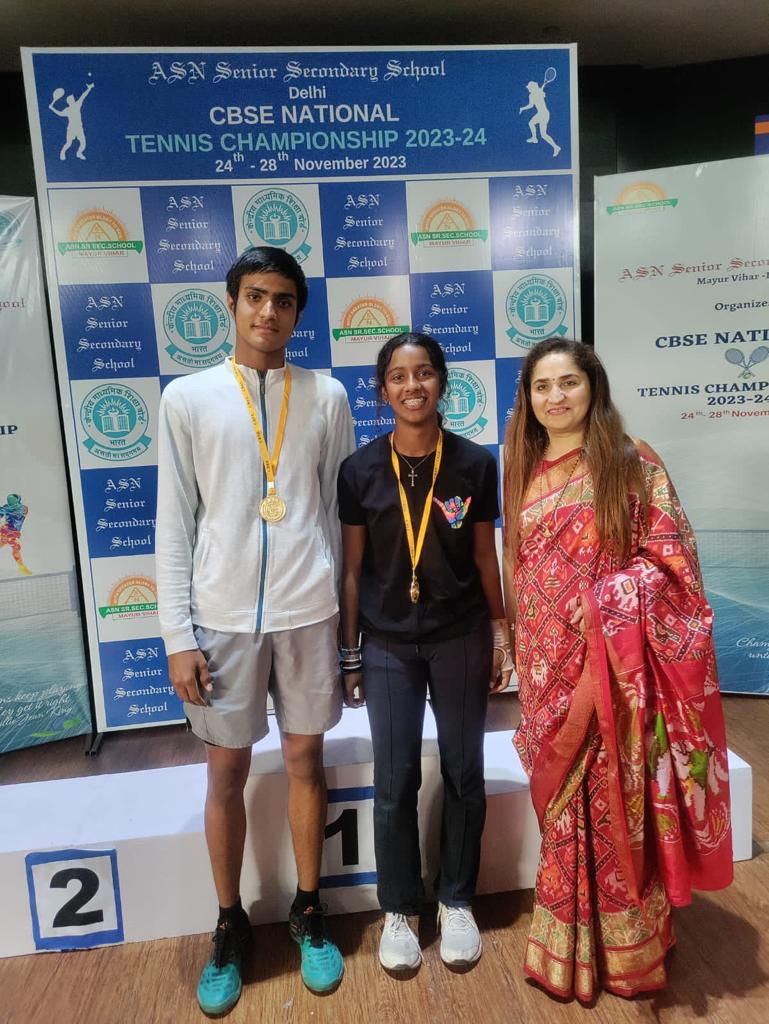 National level in CBSE National Tennis held at ASN Sr. Sec. School, Delhi