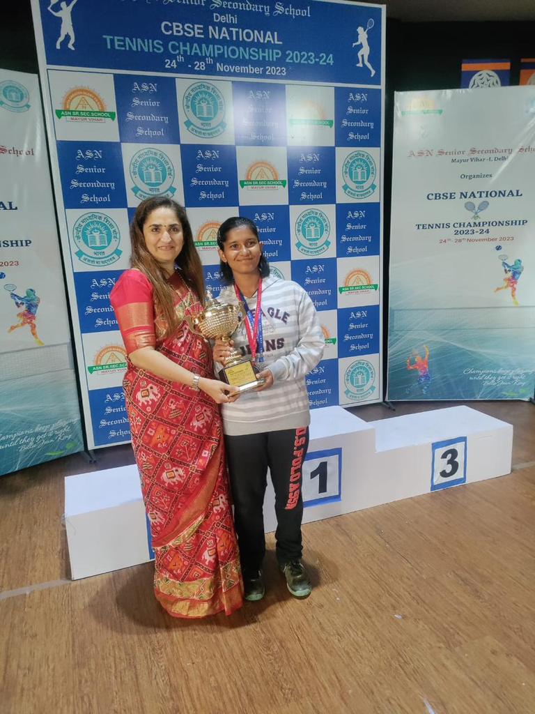 National level in CBSE National Tennis held at ASN Sr. Sec. School, Delhi