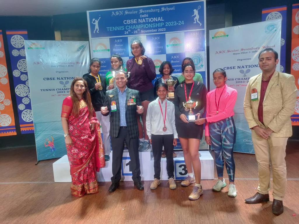 National level in CBSE National Tennis held at ASN Sr. Sec. School, Delhi