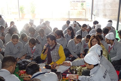 Class XII Hawan Ceremony