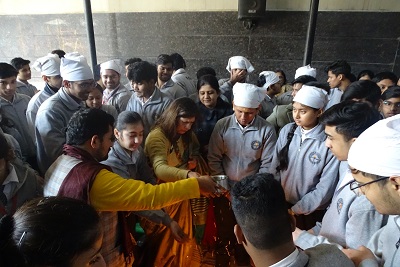 Class XII Hawan Ceremony