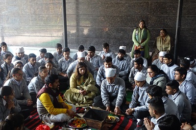 Class XII Hawan Ceremony