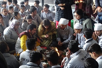 Class XII Hawan Ceremony