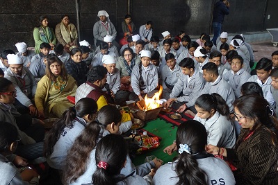 Class XII Hawan Ceremony