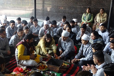 Class XII Hawan Ceremony