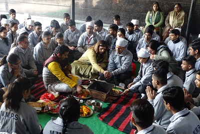 Class XII Hawan Ceremony