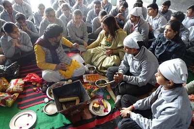 Class XII Hawan Ceremony