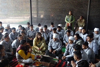 Class XII Hawan Ceremony