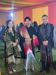 Principal Ma'am at Lohri Celebration with Shri. Hardeep Singh Puri Ji Union Minister of Housing and Urban Affairs & Petroleum and Natural Gas.