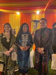 Principal Ma'am at Lohri Celebration with Shri. Hardeep Singh Puri Ji Union Minister of Housing and Urban Affairs & Petroleum and Natural Gas.