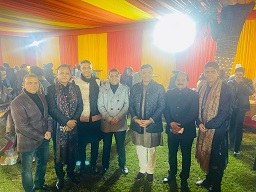 Principal Ma'am at Lohri Celebration with Shri. Hardeep Singh Puri Ji Union Minister of Housing and Urban Affairs & Petroleum and Natural Gas.