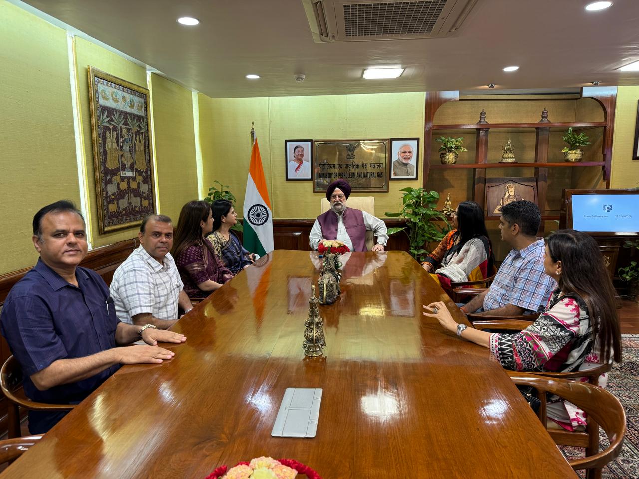 Interaction with Hon'ble Minister of Petroleum and Natural Gas, Sh. Hardeep Singh Puri Ji