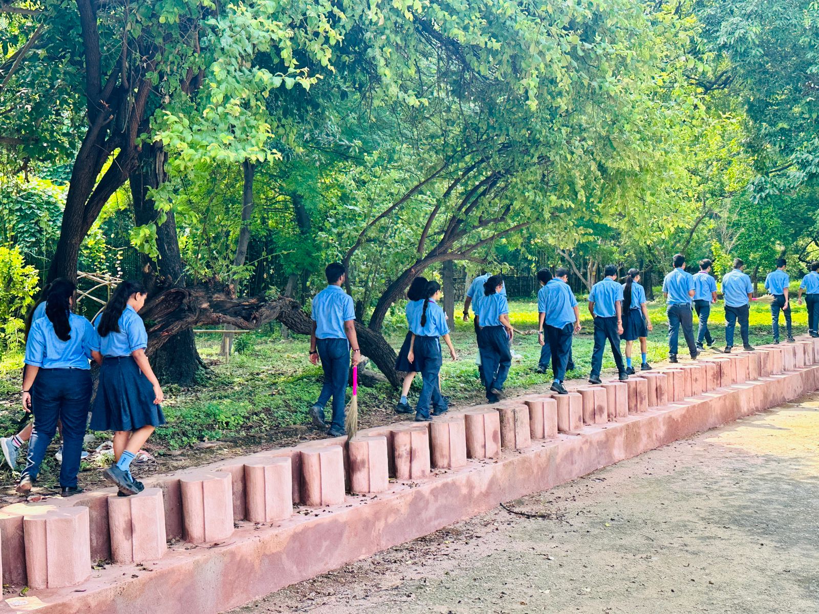 Cleanliness Drive at Sheesh Mahal by SAC club