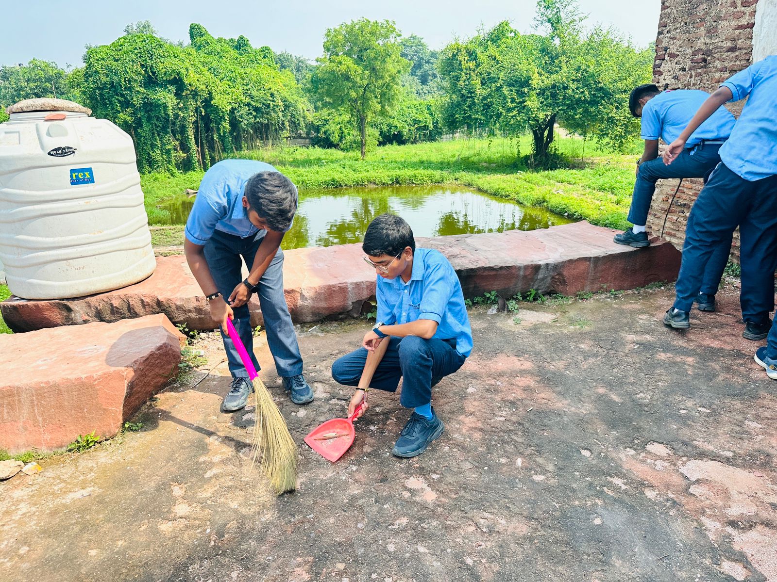 Cleanliness Drive at Sheesh Mahal by SAC club