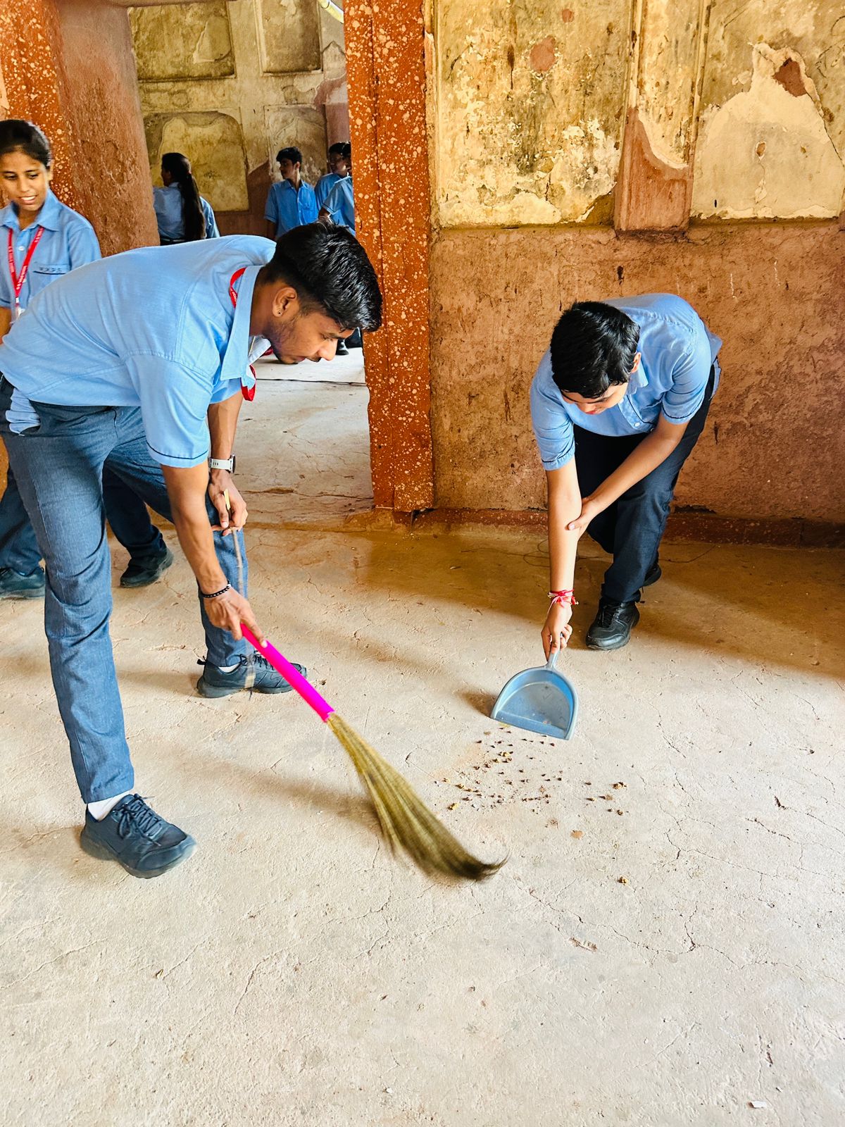 Cleanliness Drive at Sheesh Mahal by SAC club