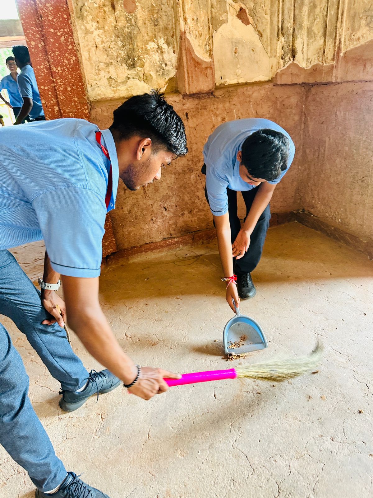 Cleanliness Drive at Sheesh Mahal by SAC club