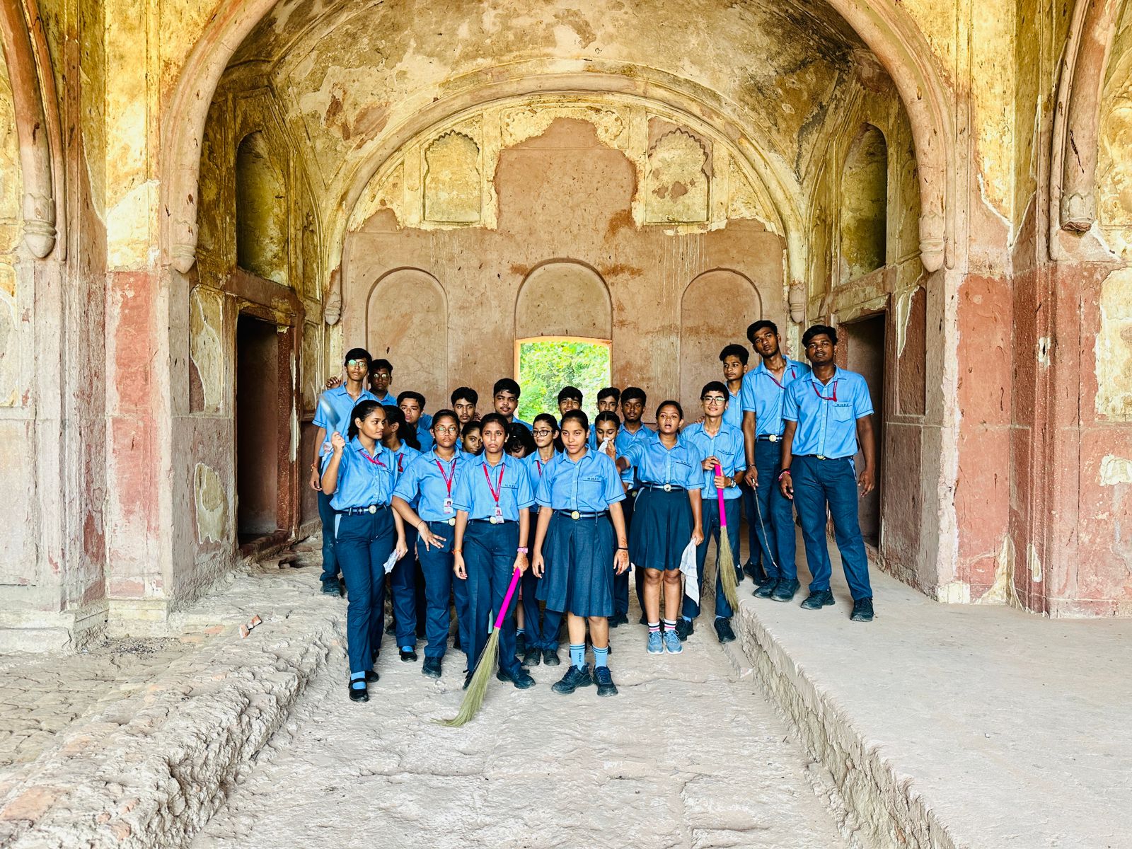 Cleanliness Drive at Sheesh Mahal by SAC club