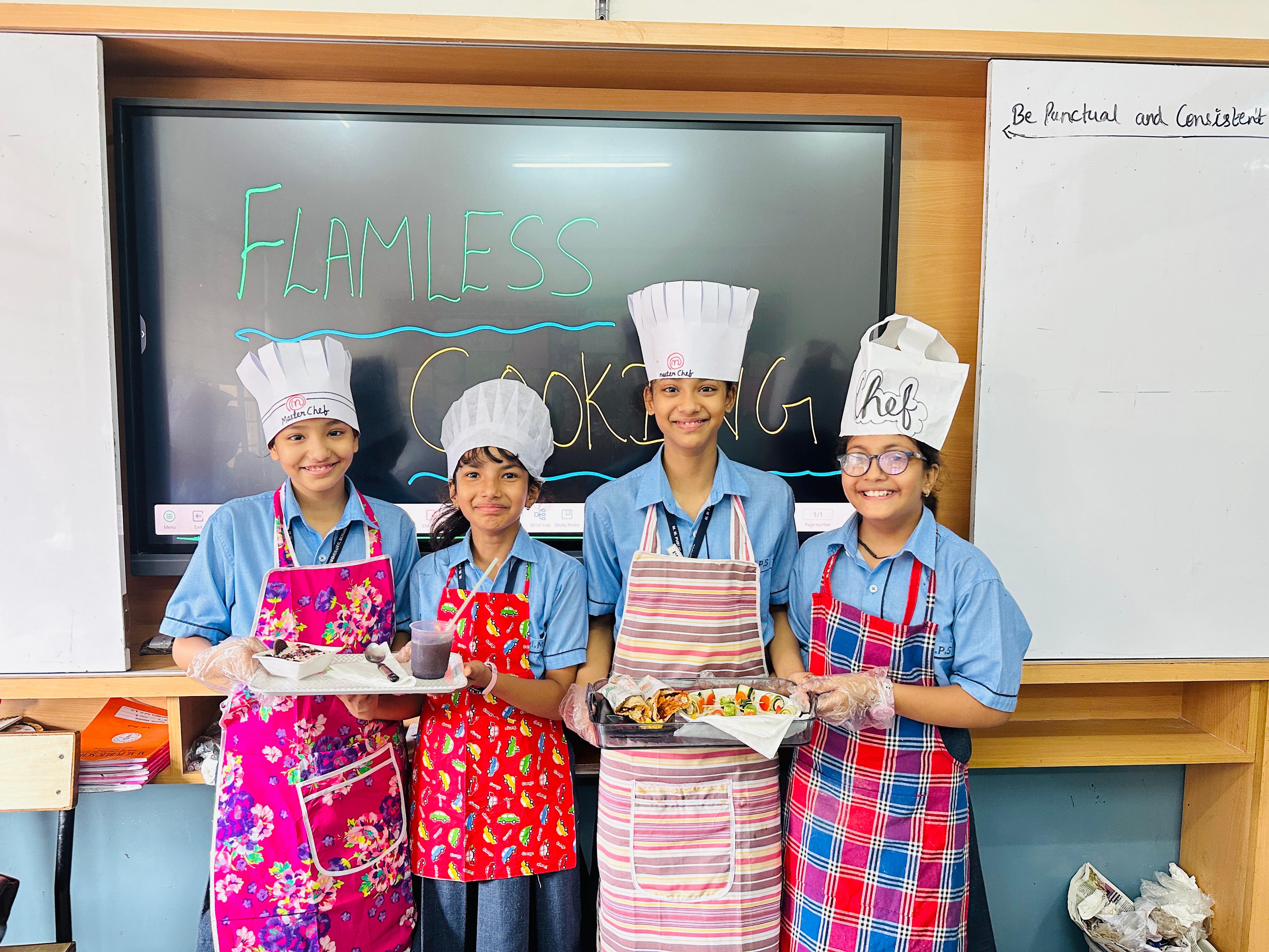 Flameless Cooking by class 6