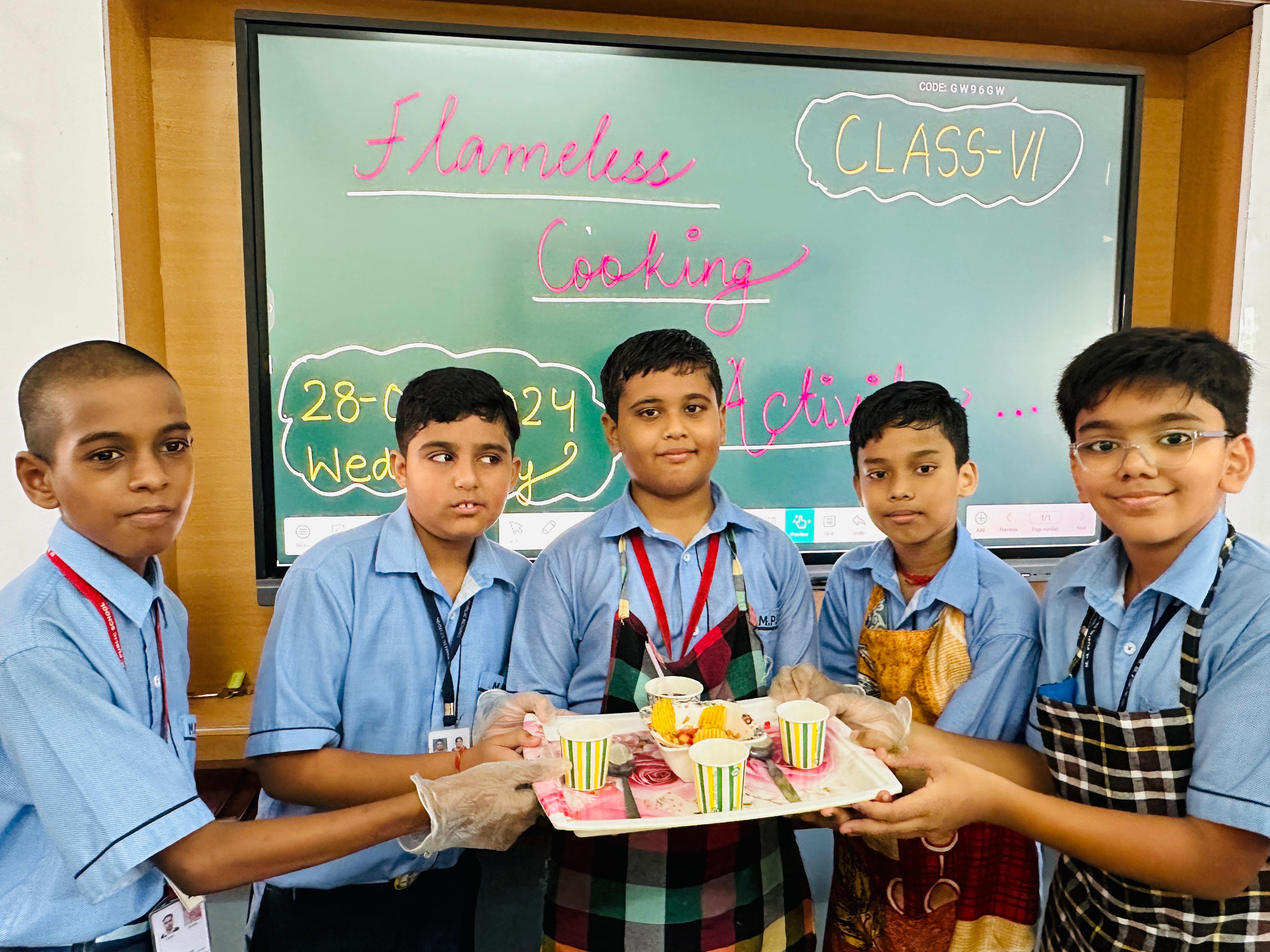 Flameless Cooking by class 6