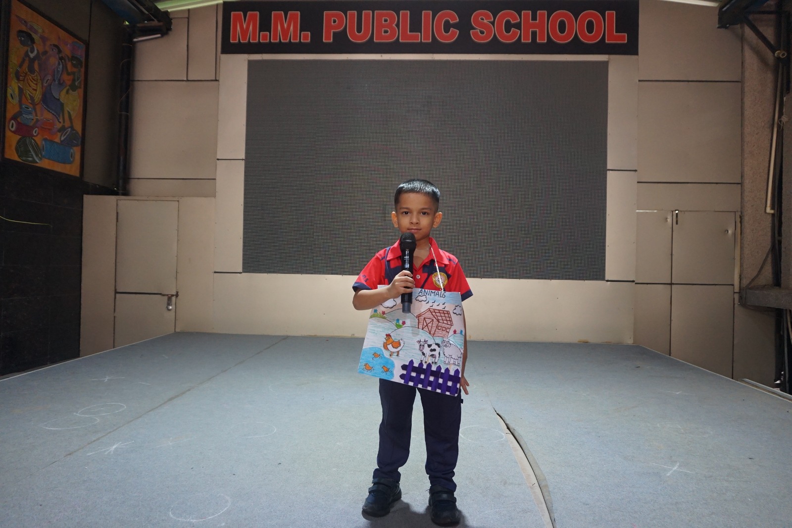 My performance Competition on the theme “Farm Animals “was conducted for the students of Grade U.K.G.