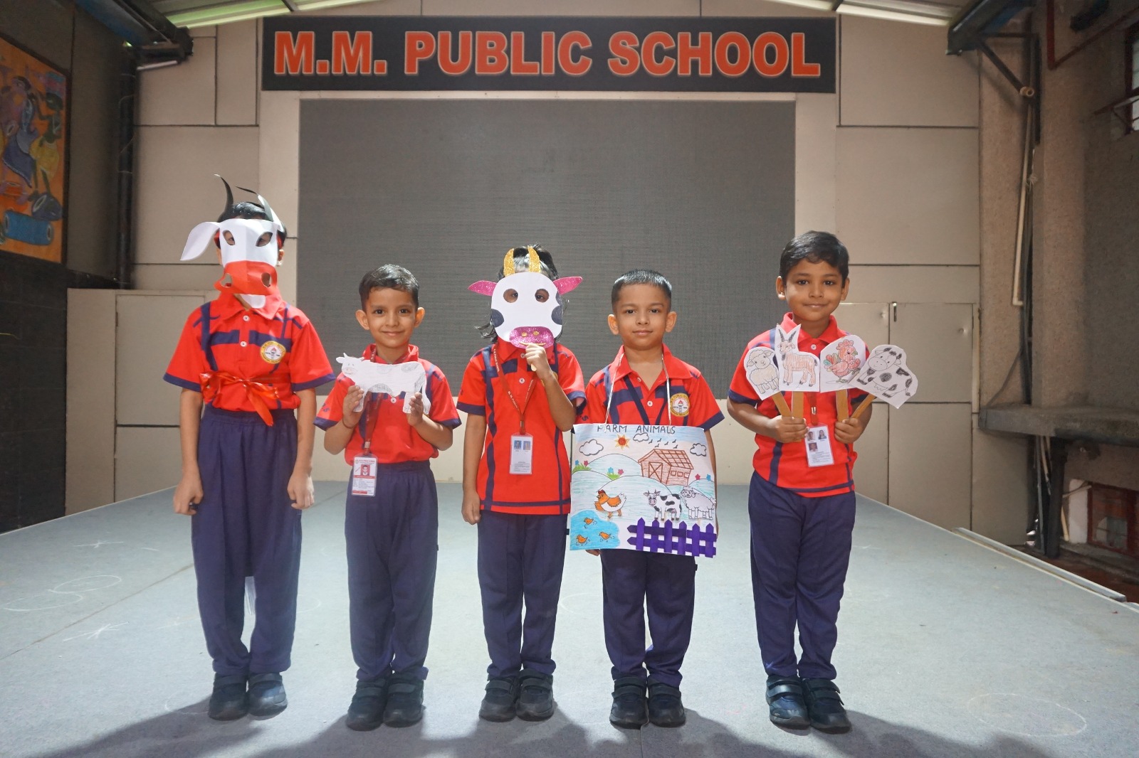 My performance Competition on the theme “Farm Animals “was conducted for the students of Grade U.K.G.