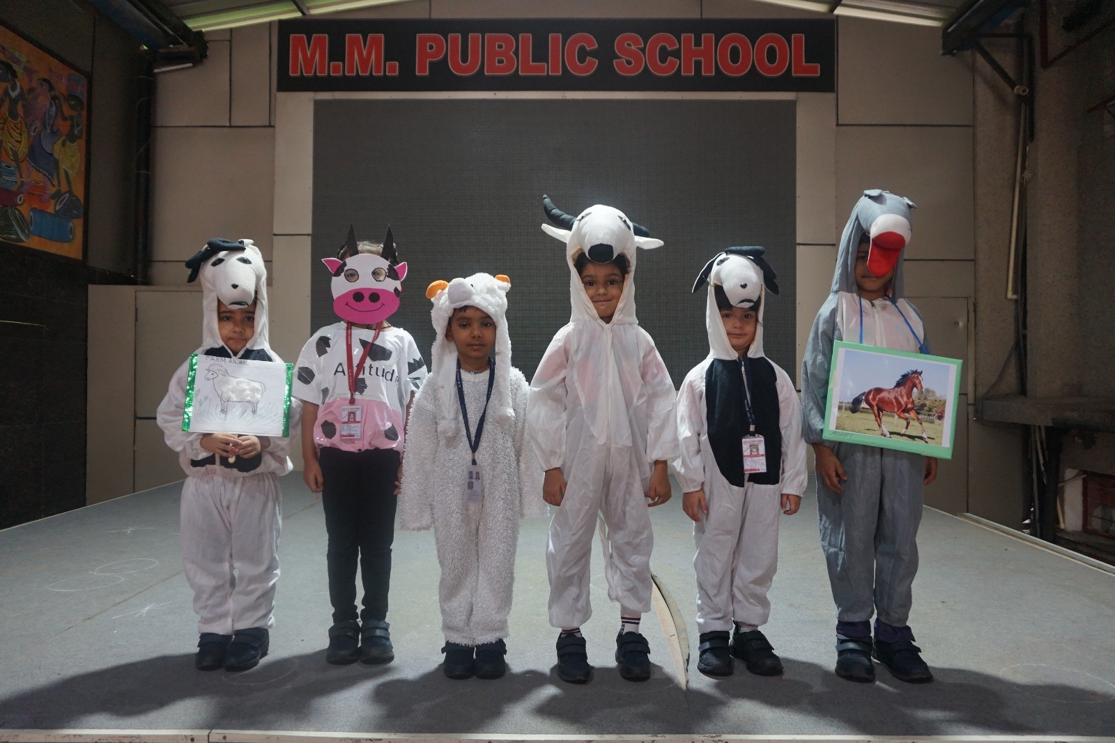My performance Competition on the theme “Farm Animals “was conducted for the students of Grade U.K.G.