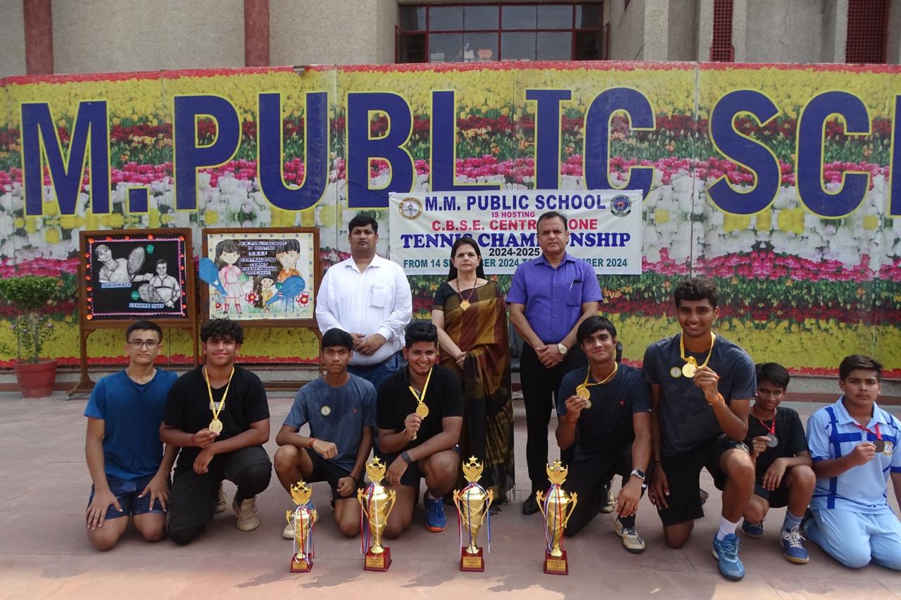 Prize distribution CEREMONY OF CBSE CENTRAL ZONE TENNIS CHAMPIONSHIP 2024-25 (DELHI REGION)