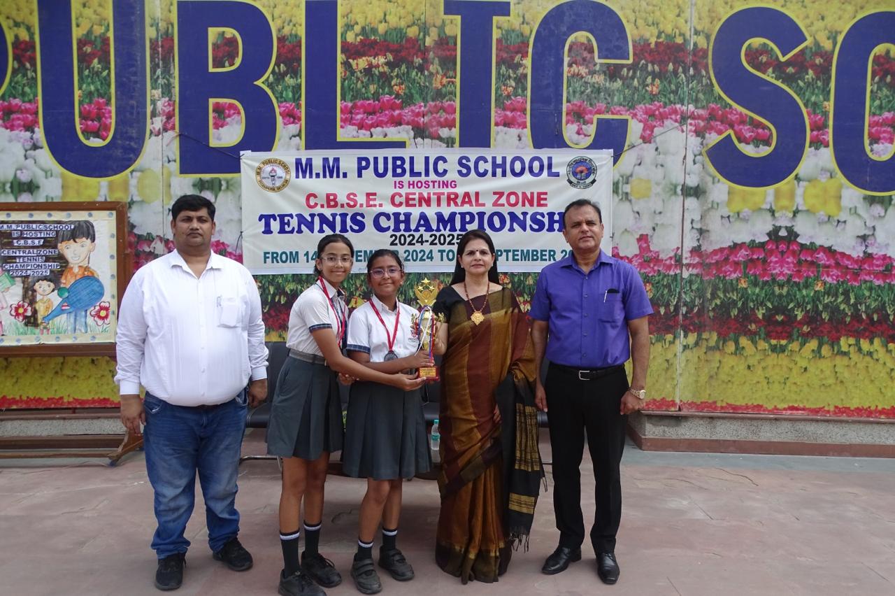 Prize distribution CEREMONY OF CBSE CENTRAL ZONE TENNIS CHAMPIONSHIP 2024-25 (DELHI REGION)
