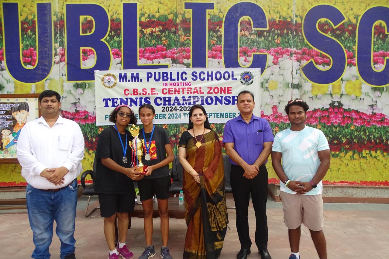 Prize distribution CEREMONY OF CBSE CENTRAL ZONE TENNIS CHAMPIONSHIP 2024-25 (DELHI REGION)