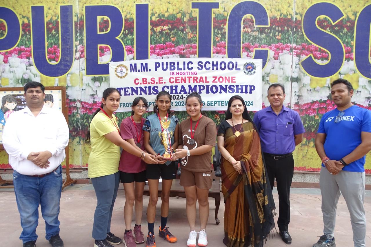 Prize distribution CEREMONY OF CBSE CENTRAL ZONE TENNIS CHAMPIONSHIP 2024-25 (DELHI REGION)