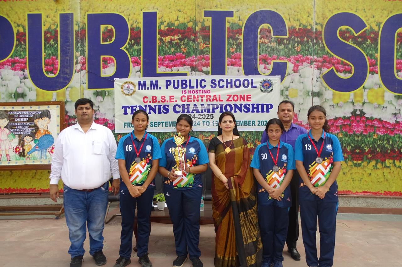 Prize distribution CEREMONY OF CBSE CENTRAL ZONE TENNIS CHAMPIONSHIP 2024-25 (DELHI REGION)