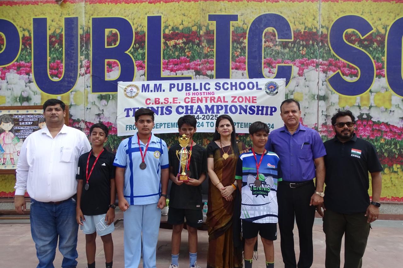 Prize distribution CEREMONY OF CBSE CENTRAL ZONE TENNIS CHAMPIONSHIP 2024-25 (DELHI REGION)