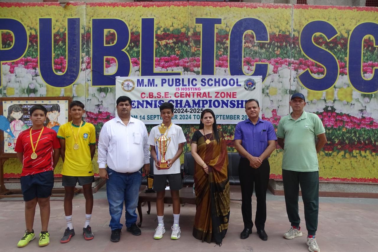 Prize distribution CEREMONY OF CBSE CENTRAL ZONE TENNIS CHAMPIONSHIP 2024-25 (DELHI REGION)