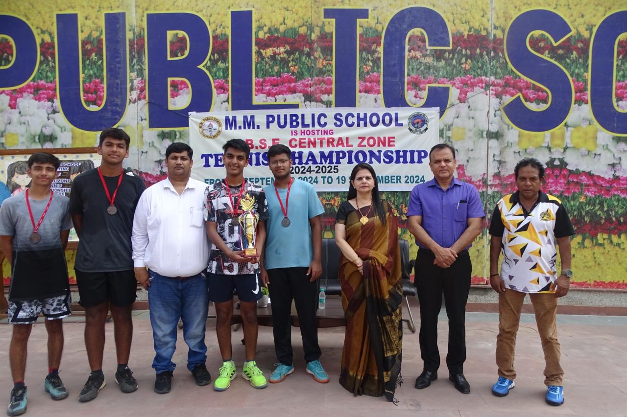 Prize distribution CEREMONY OF CBSE CENTRAL ZONE TENNIS CHAMPIONSHIP 2024-25 (DELHI REGION)