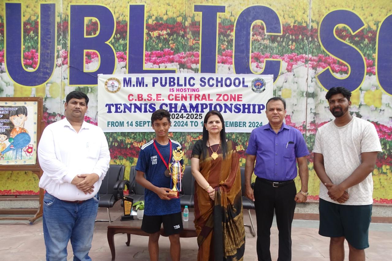 Prize distribution CEREMONY OF CBSE CENTRAL ZONE TENNIS CHAMPIONSHIP 2024-25 (DELHI REGION)